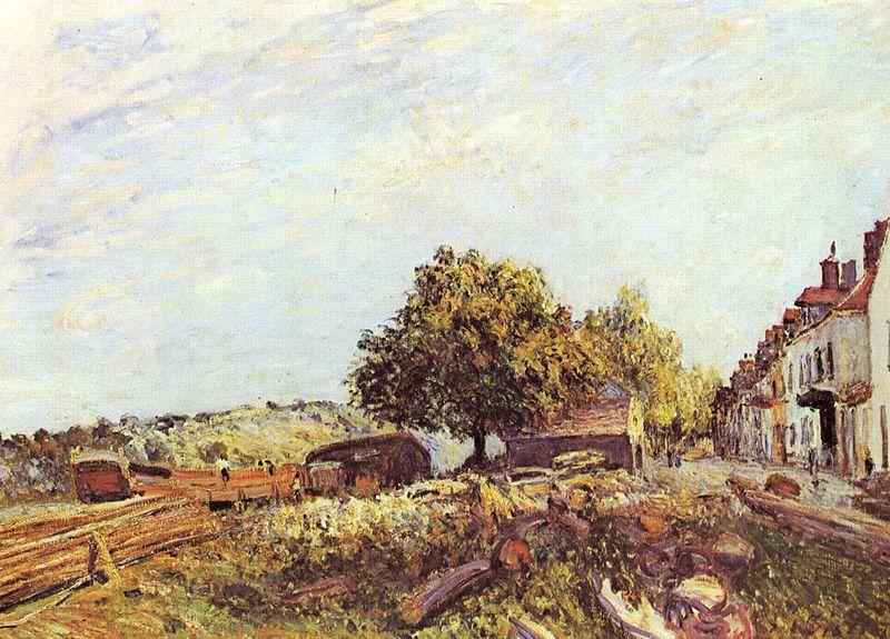 Alfred Sisley Saint Mammes am Morgen France oil painting art